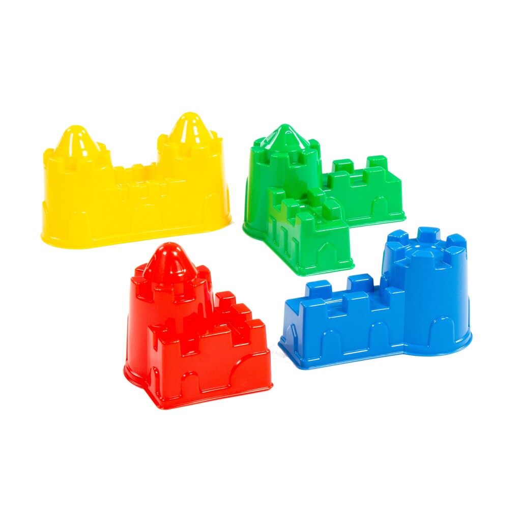 Basic Kasteel zandvormen 4 stuks