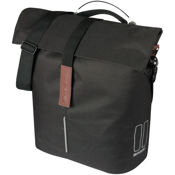 Basil B.V. Tas basil city shopper enkel | mik studs | zwart | 14-16l
