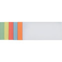 Presentatie kaarten rechthoekig 9,5x20,5cm assorti