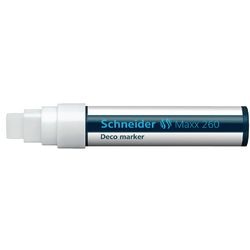 Deco marker Schneider Maxx 260 Afveegbaar Wit