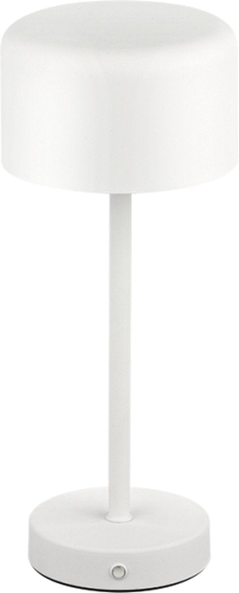 RL LIVE YOUR LIGHT Reality jeff - tafellamp - wit - incl. 1x smd 1.5w - touch functie - oplaadbaar - dimbaar