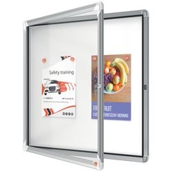 Binnenvitrine Nobo veiligheidsglas 6x A4 81,5x67x4,5cm