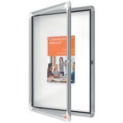 Nobo Binnenvitrine veiligheidsglas 4x a4 59,5x67x4,5cm