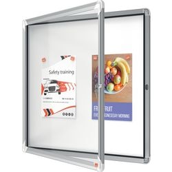 Buitenvitrine Nobo veiligheidsglas 6x A4 81,5x67x4,5cm