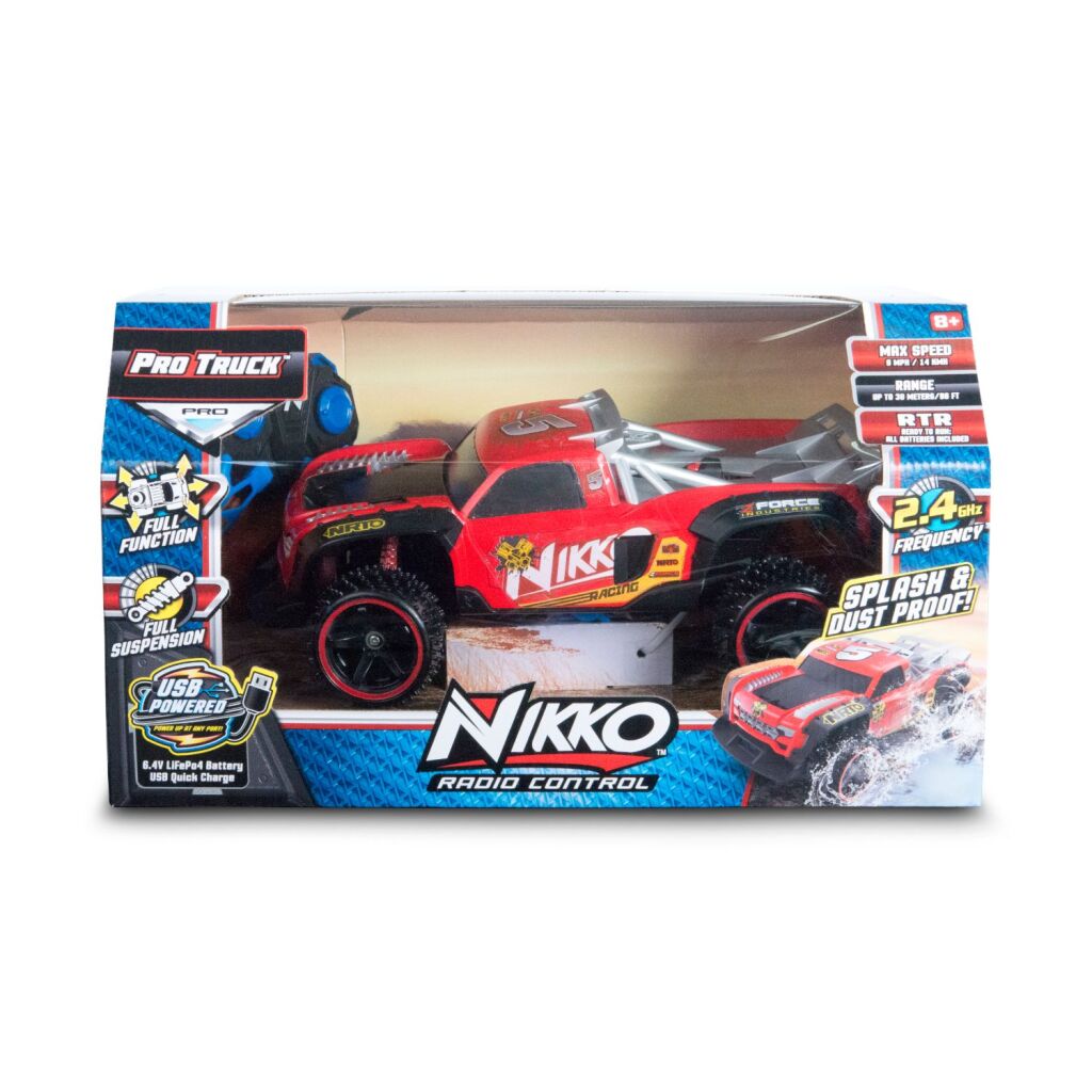 Nikko rc racing truck rood zwart