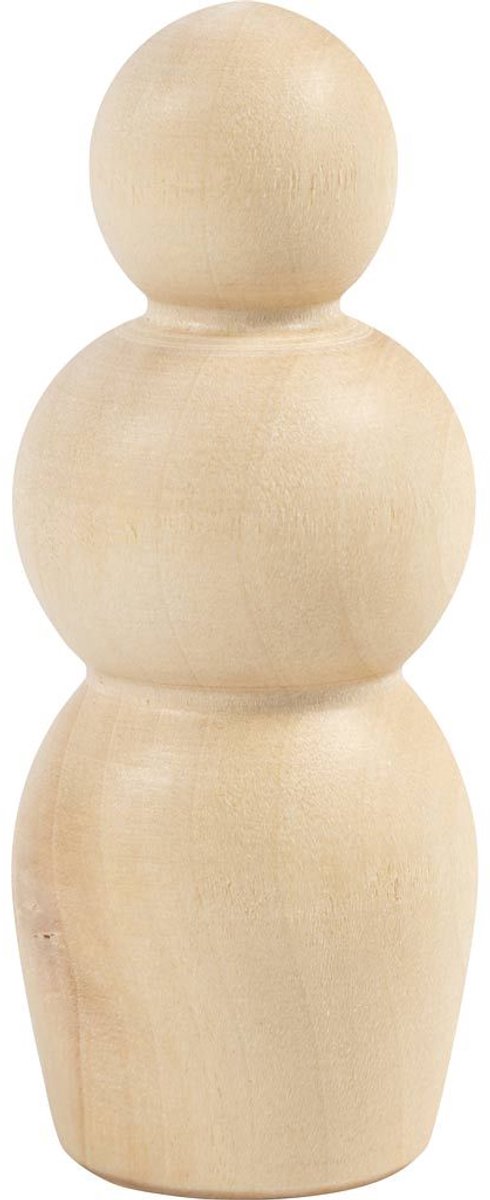 Creativ Company Cc houten figuur zandlopervorm 7,5 cm 5 stuks