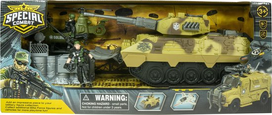 Intro Special combat tank met helikopter en diverse accessoires