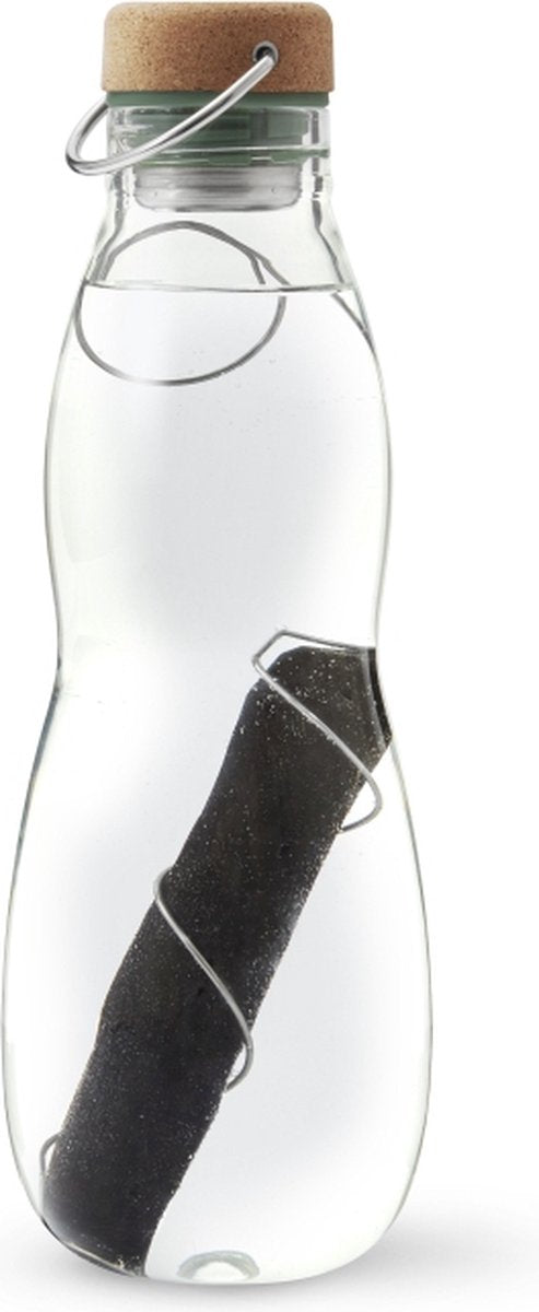 Black Blum Black+blum eau good glazen waterfles - 650ml - groen