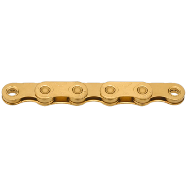 KMC X flat waxed - ti-n - gold
