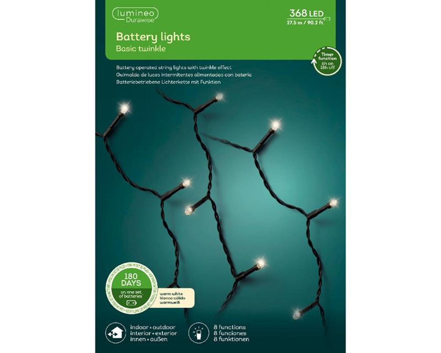 Lumineo Led durawise basic lights 368l warmwit