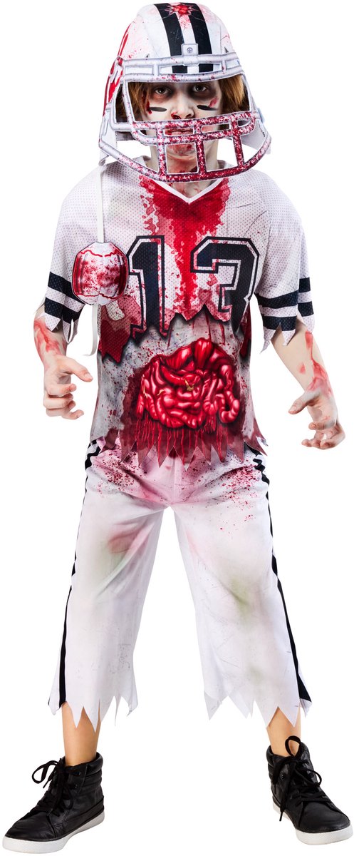 Rubies Zombie american footballer kinderkostuum - - maat 9-10 jaar