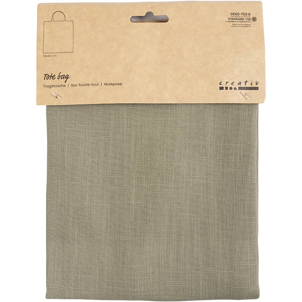 Creativ Company Https: www.cchobby.nl draagtas-afm-38x42-cm-185-gr-dusty-groen-1-doos
