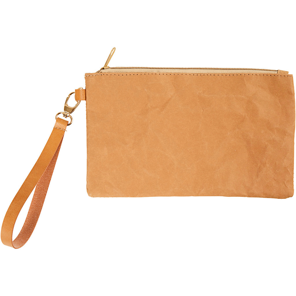 Creativ Company Https: www.cchobby.nl faux-leather-clutch-h-18-cm-l-21-cm-350-gr-lichtbruin-1-stuk