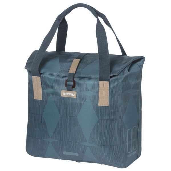 Basil Elegance fietsshopper, Choose Green, unisex, stadfiets, estate blue