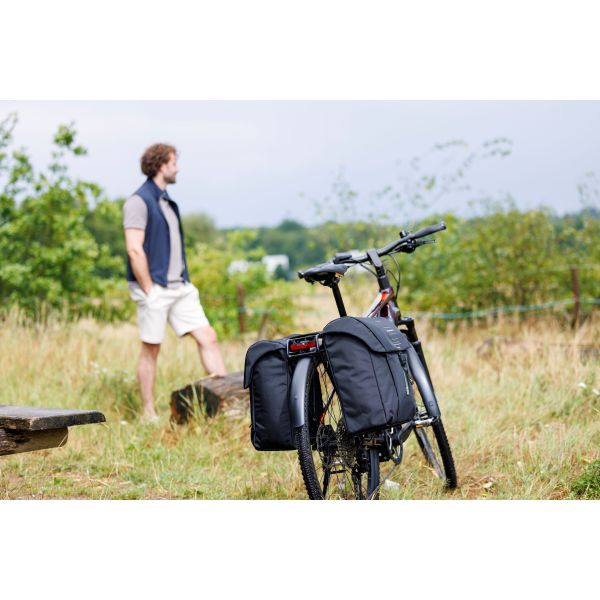 Burgers - New Looxs New looxs vigo 536.155 zwart groen dubbeltas 40l
