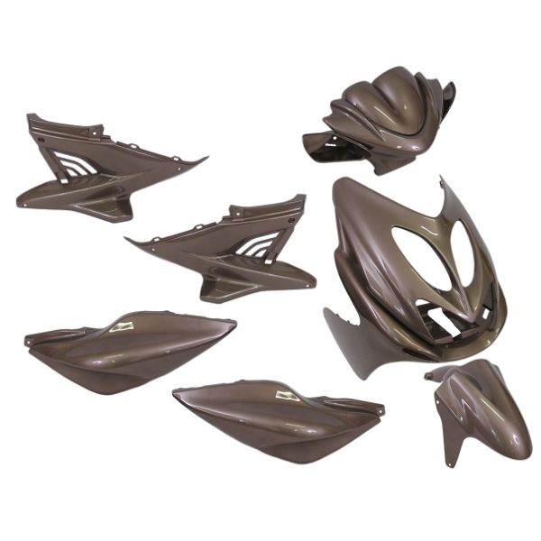 Edge Plaatset 9-delig voor yamaha aerox tot bouwjaar 2014 - audi bruin