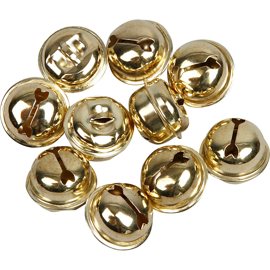 Creativ Company Https: www.cchobby.nl belletjes-d-13-15-17-mm-goud-12-div-1-doos