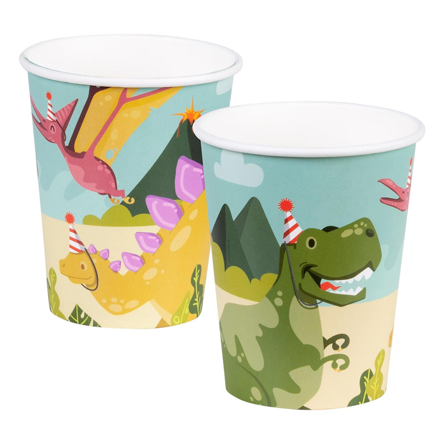 Boland Papieren bekers dino party set a 10 21cl