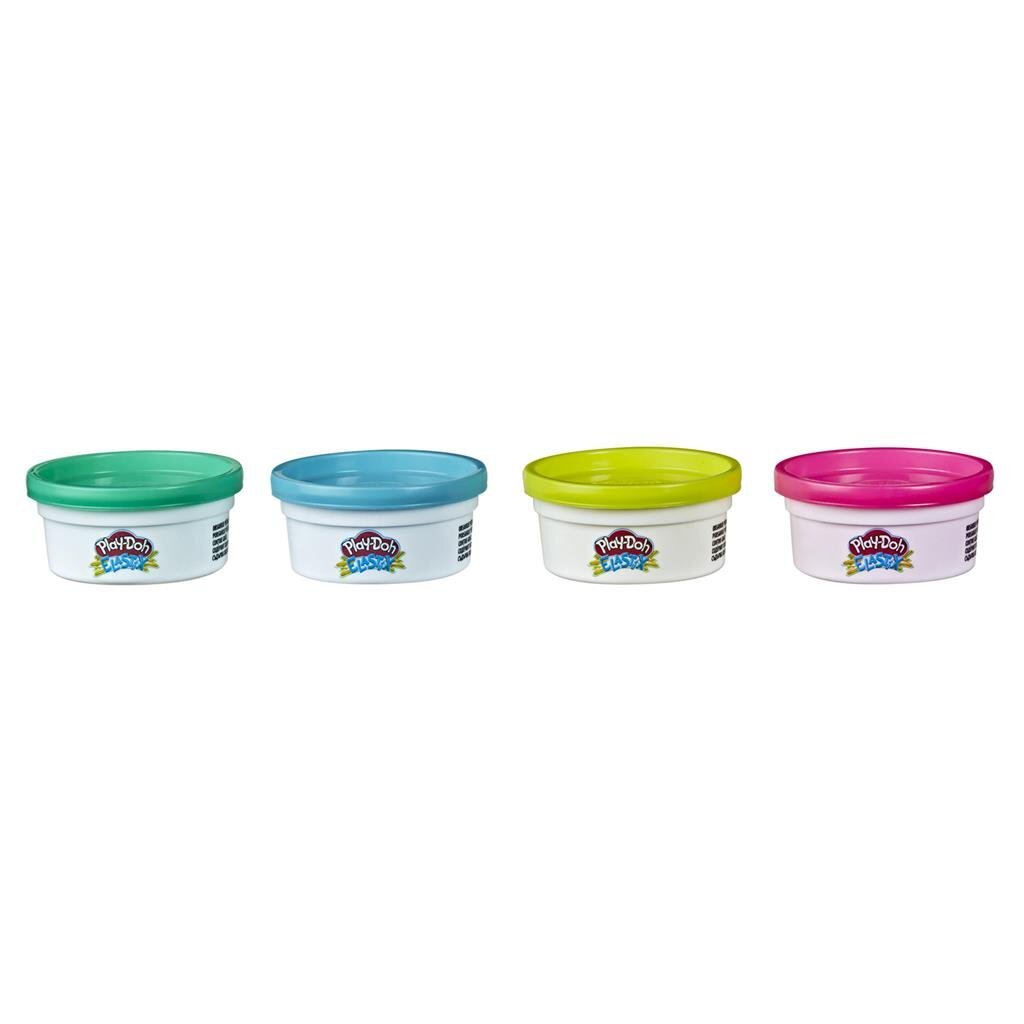Play-Doh elastix klei 4 potjes