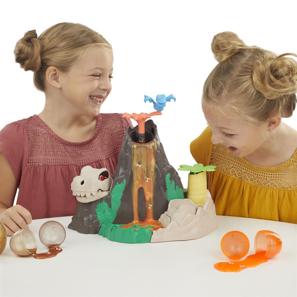 Hasbro Play-doh slime hydro glitz dino vulkaan