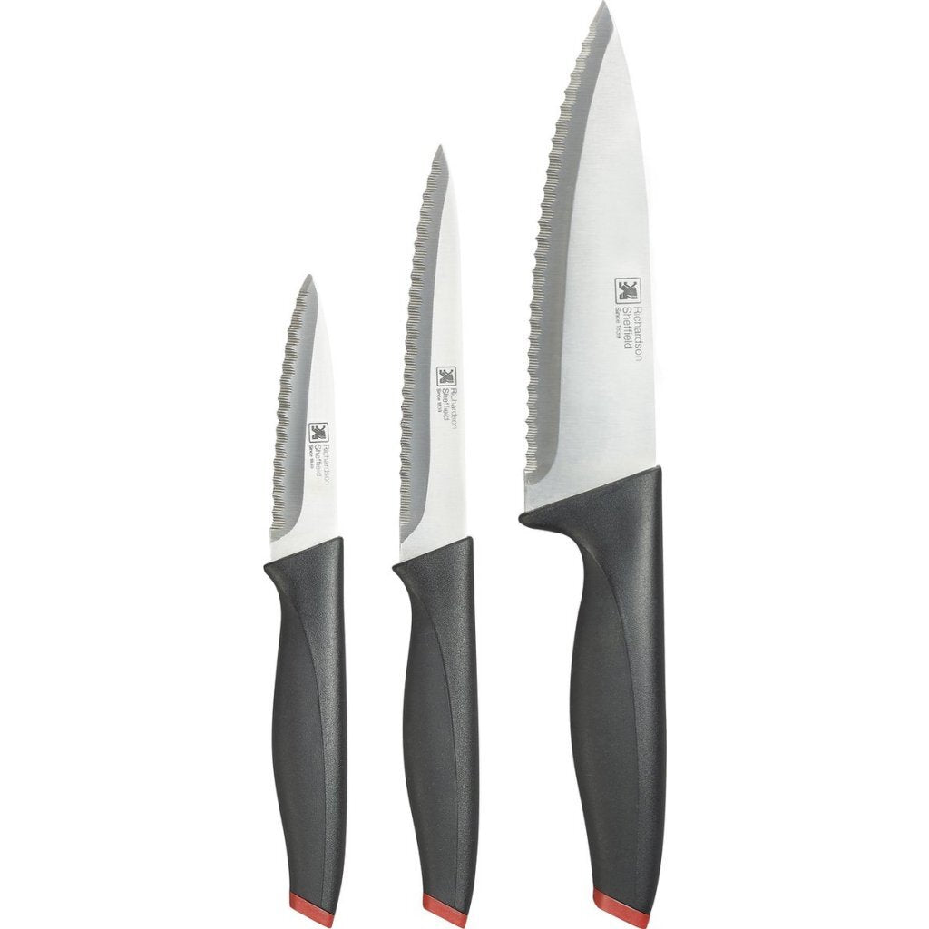 Richardson Sheffield messenset 3-delig zwart rvs