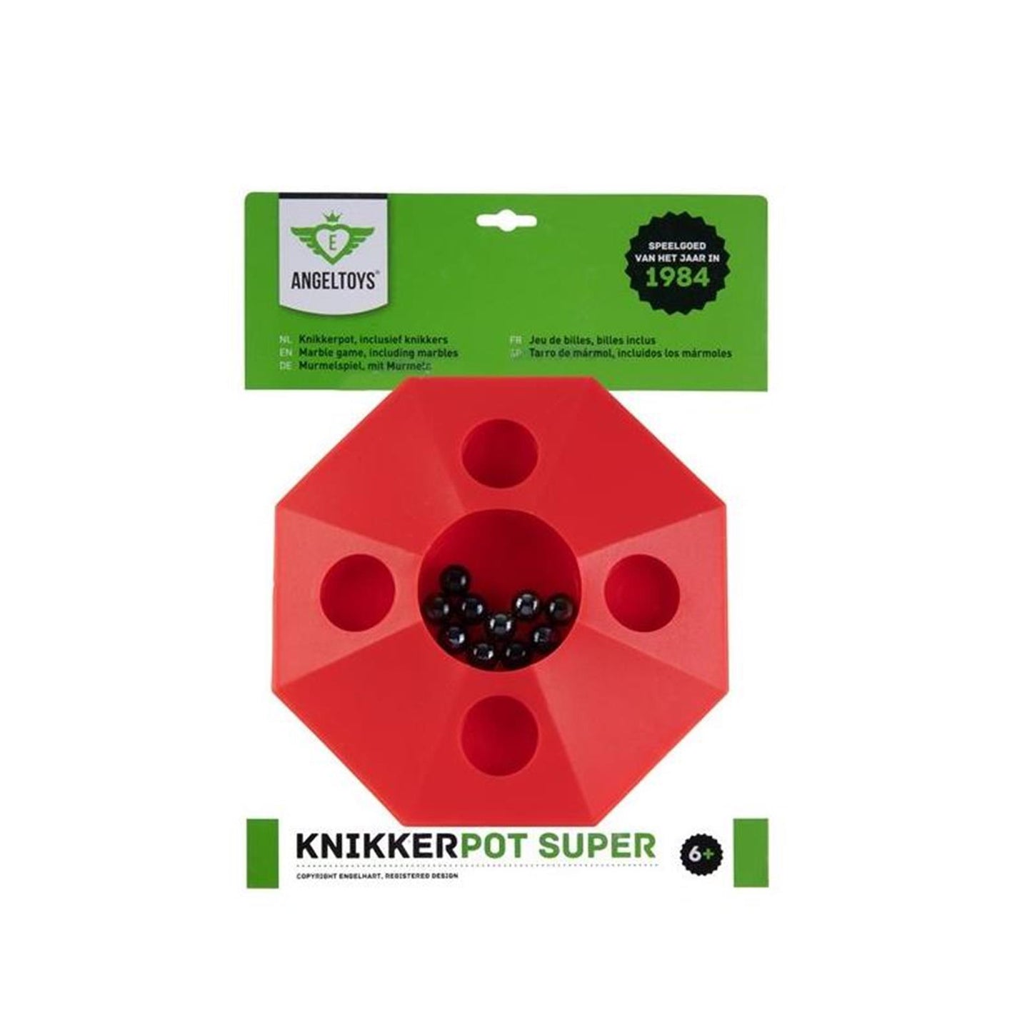 Engelhart Super knikkerpot met 10 knikkers oslash; 22 cm