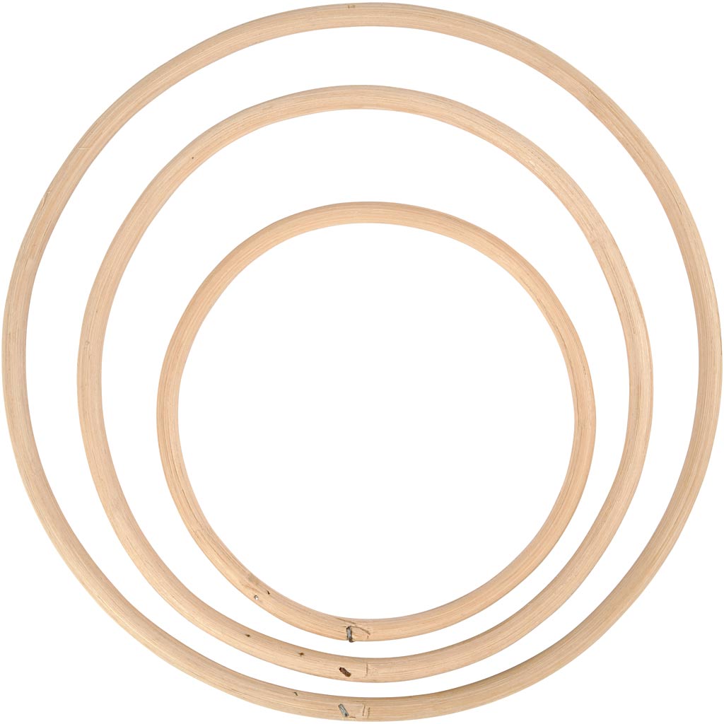 Creativ Company Https: www.cchobby.nl bamboe-ring-d-15-3-20-3-25-5-cm-3-stuk-1-set