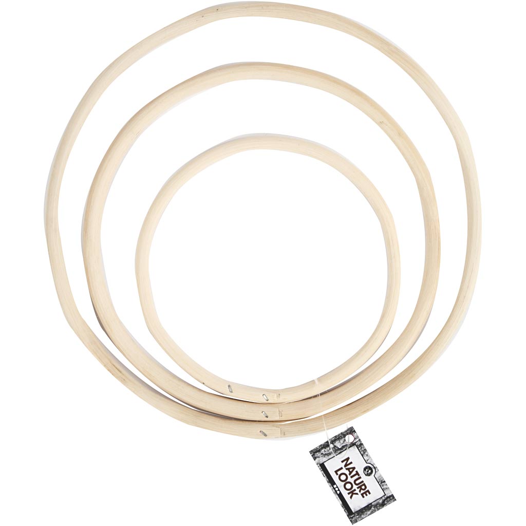 Creativ Company Https: www.cchobby.nl bamboe-ring-d-15-3-20-3-25-5-cm-3-stuk-1-set
