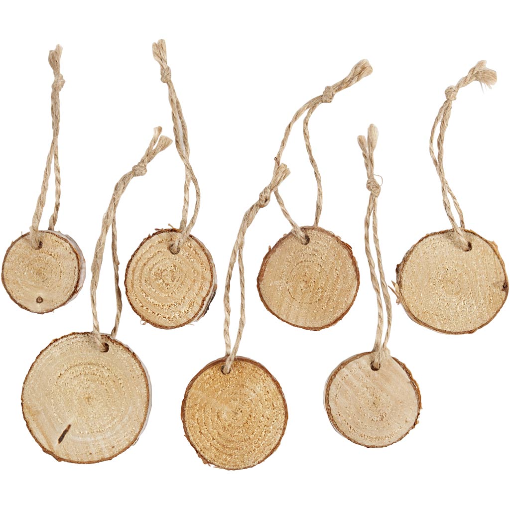 Creativ Company Https: www.cchobby.nl houten-schijf-met-ophangoog-d-35-45-mm-dikte-7-mm-7-stuk-1-doos