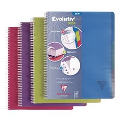 Spiraalschrift 329755 pp A5+ 16x21cm assorti geruit