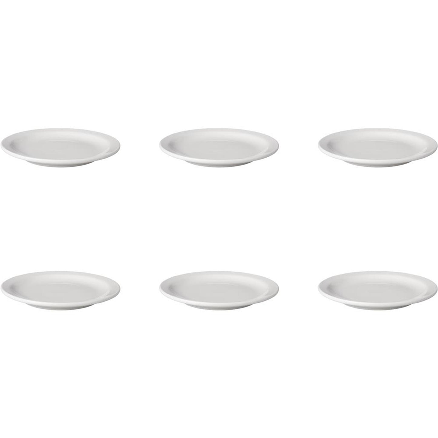 Mammoet Budgetline bord plat 16cm gebak 6 stuks