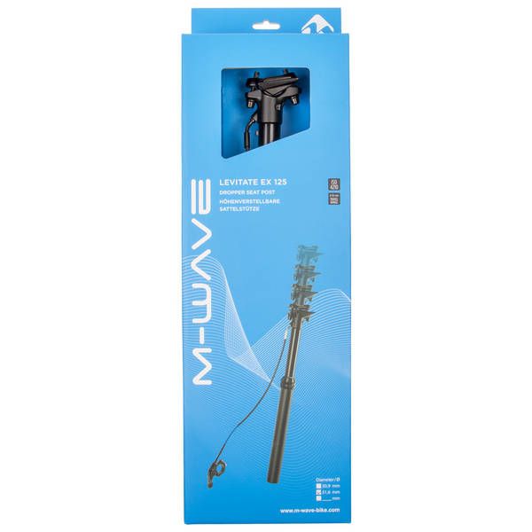 M-Wave Dropper zadelpen levitate ex 0-125 mm in hoogte verstelbaar ø30.9mm 475 mm
