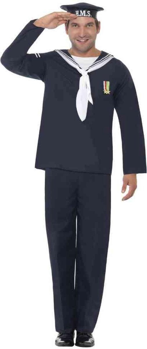 Smiffys Matrozen pak - matroos verkleedkleding heren - maat l - 54-56