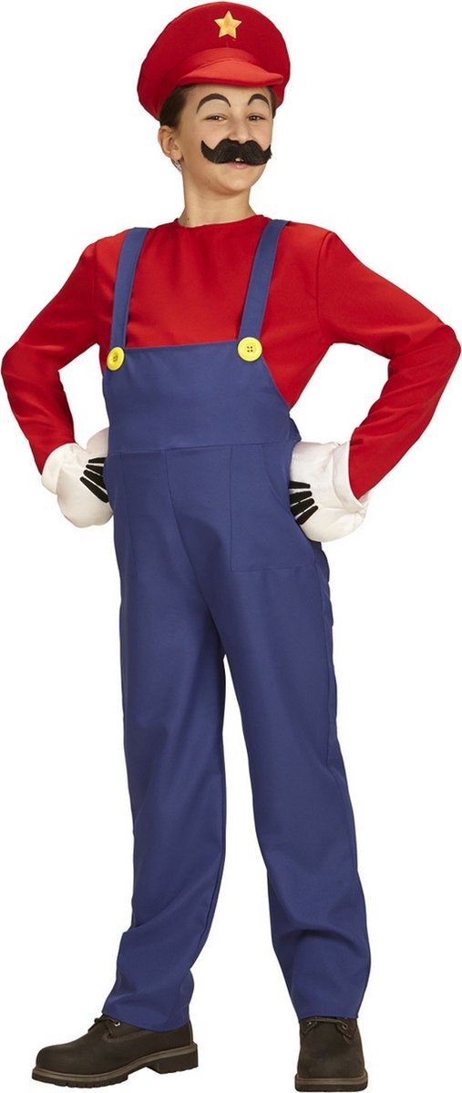 Finidi Mario de loodgieter tuinbroek voor kids