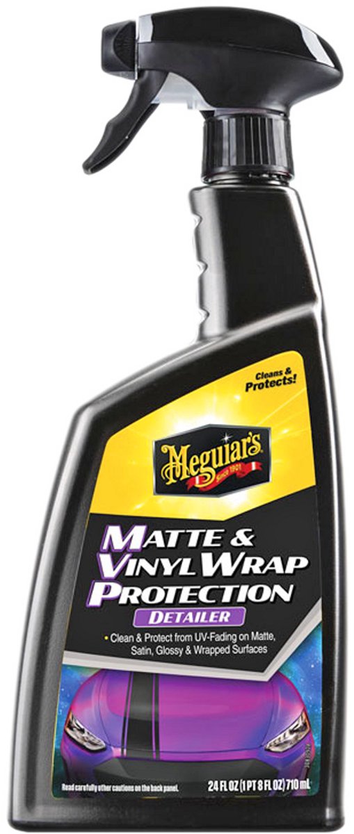 Meguiar's Meguiar’s matte vinyl wrap protection detailer 710ml – voor matte lak vinyl wraps – verwijdert stof vuil – geen glansvorming