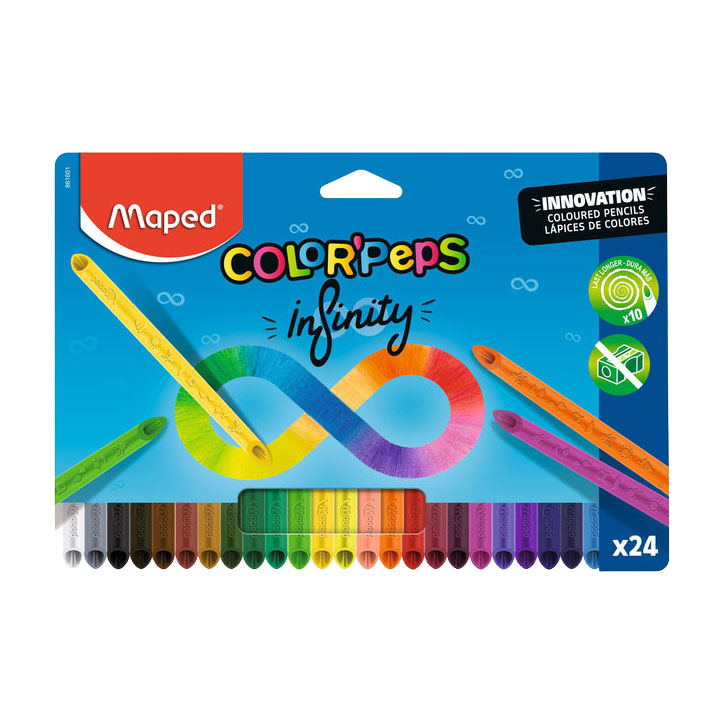 Quantore Kleurpotlood maped color peps infinity set 24 kleuren