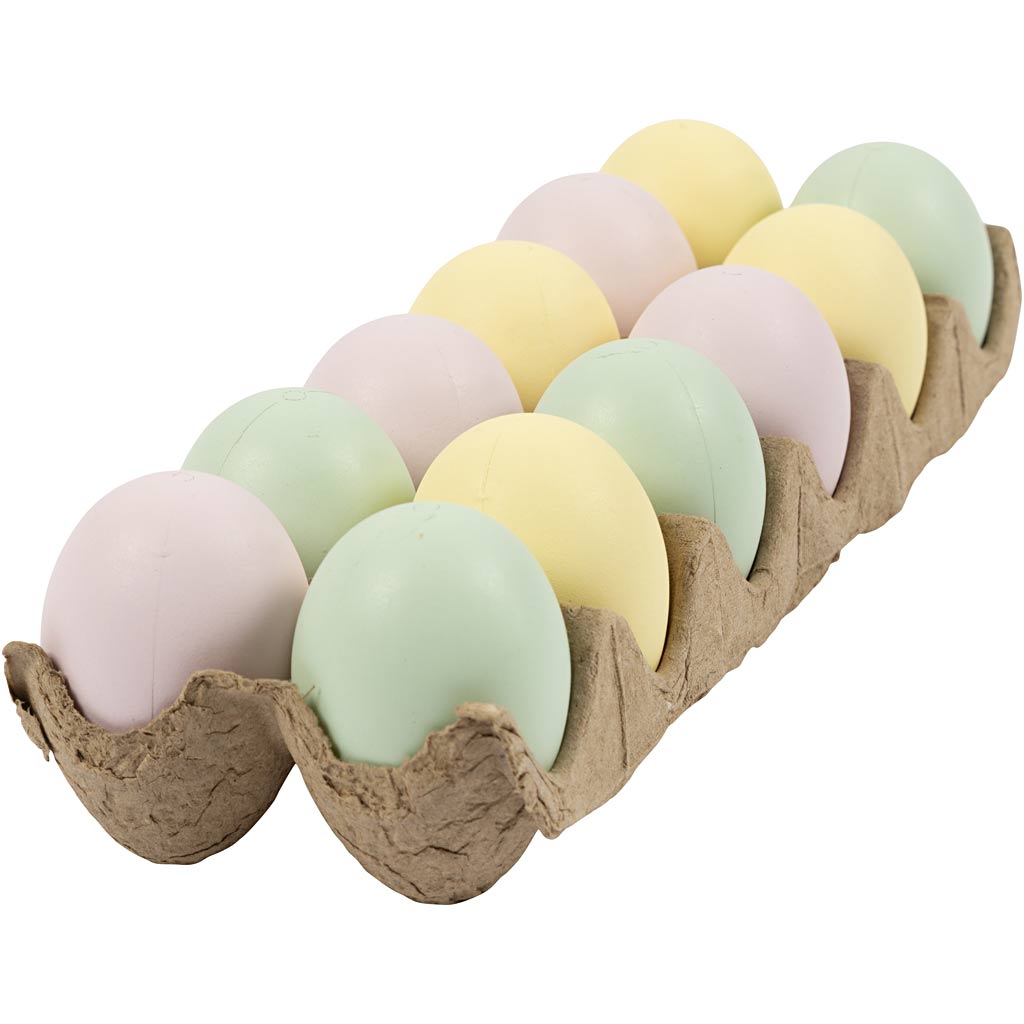 Creativ Company Https: www.cchobby.nl eieren-h-6-cm-pastelkleuren-12-stuk-1-doos