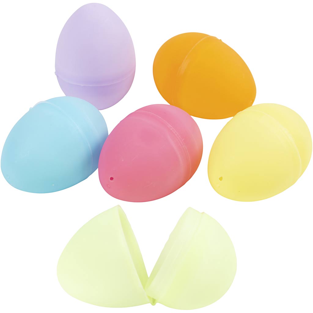 Creativ Company Https: www.cchobby.nl eieren-h-6-cm-d-4-cm-pastelkleuren-12-stuk-1-doos