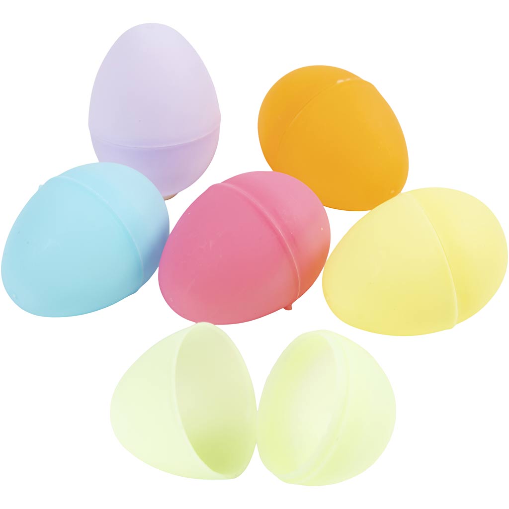 Creativ Company Https: www.cchobby.nl eieren-h-4-5-cm-d-3-cm-pastelkleuren-24-stuk-1-doos