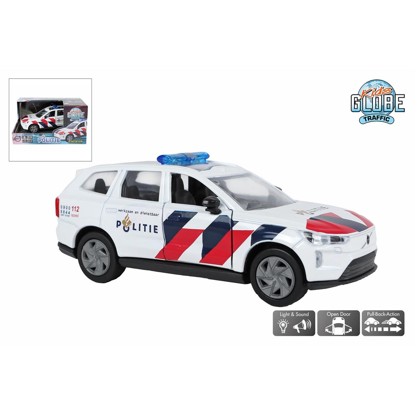 Kids Globe politieauto volvo ex90