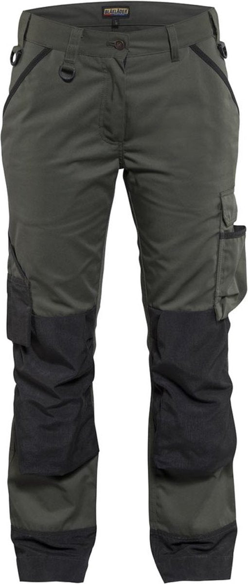 Blåkläder Blaklader dames garden werkbroek 7154-1835 - army groen zwart - c42
