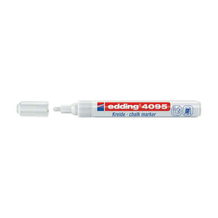 Quantore Krijtstift edding wit, 2st.