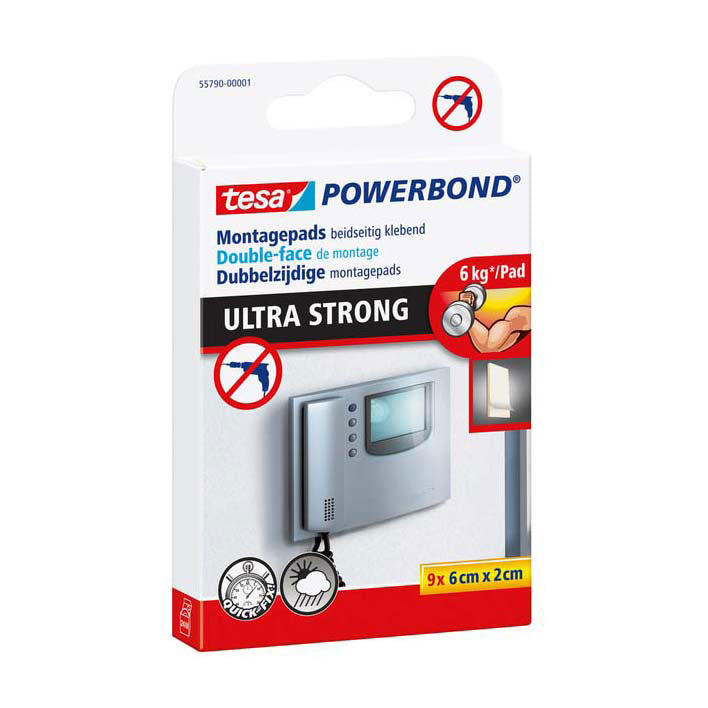 Tesa Montagetape powerbond extra sterk dubbelzijdig