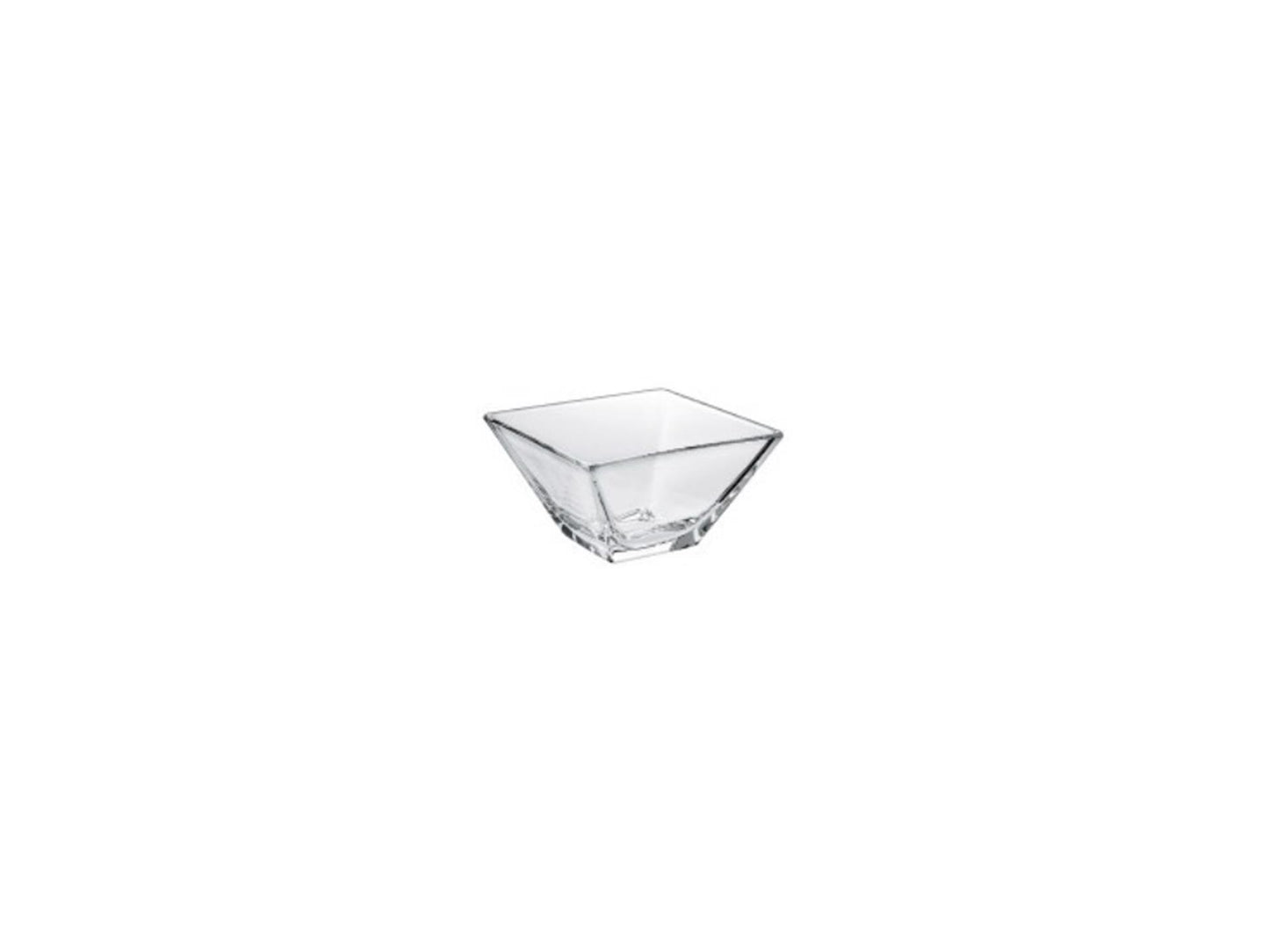 Borgonovo Schaaltje glas vierkant 10cm