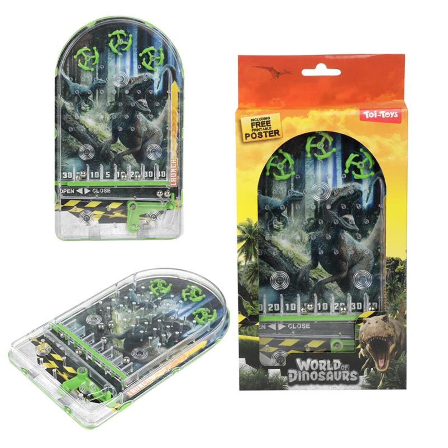 Toi-Toys World of dinosaurs flipperspel