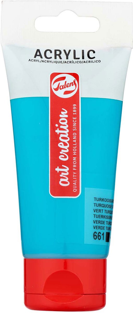 Talens Art Creation acrylverf tube van 75 ml, turkooisgroen (661)
