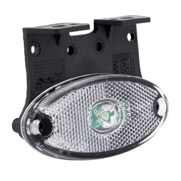 Breedtelamp pendellamp wit + hoeksteun LED