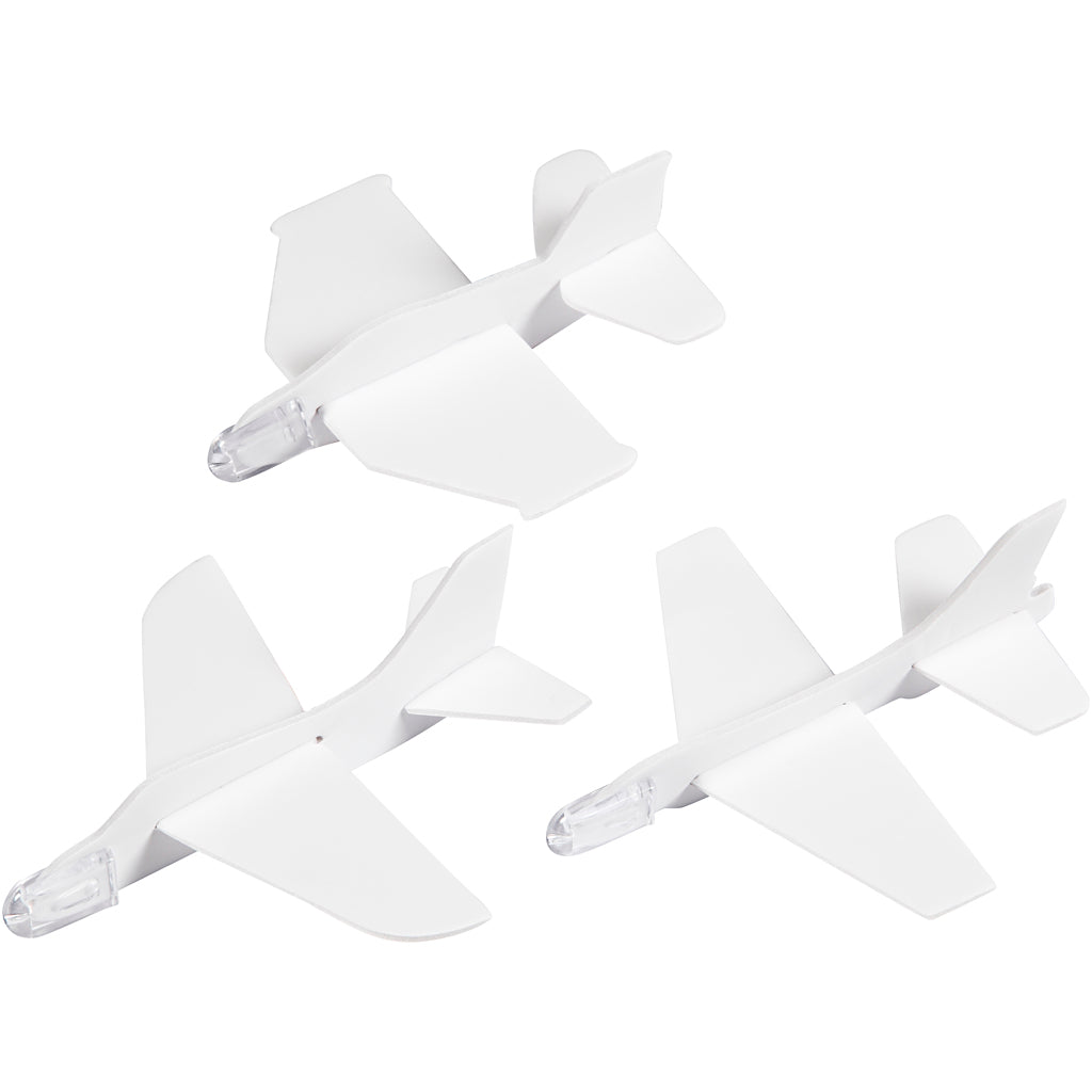 Creativ Company Https: www.cchobby.nl vliegtuigen-l-11-5-12-5-cm-b-11-12-cm-wit-3-stuk-1-doos