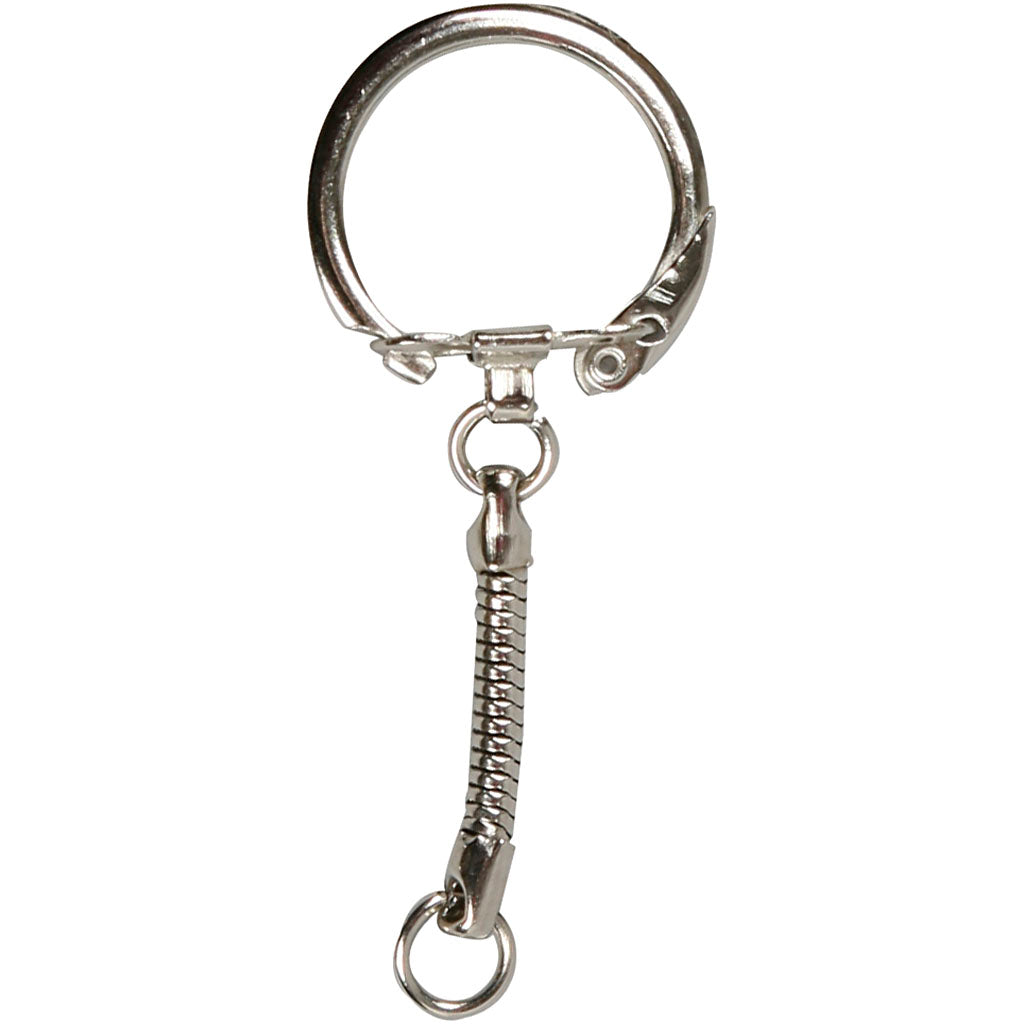 Creativ Company Https: www.cchobby.nl sleutelhanger-met-ketting-l-6-cm-d-2-3-cm-25-stuk-1-doos