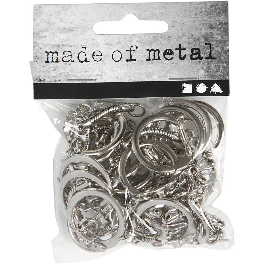 Creativ Company Https: www.cchobby.nl sleutelhanger-met-ketting-l-6-cm-d-2-3-cm-25-stuk-1-doos